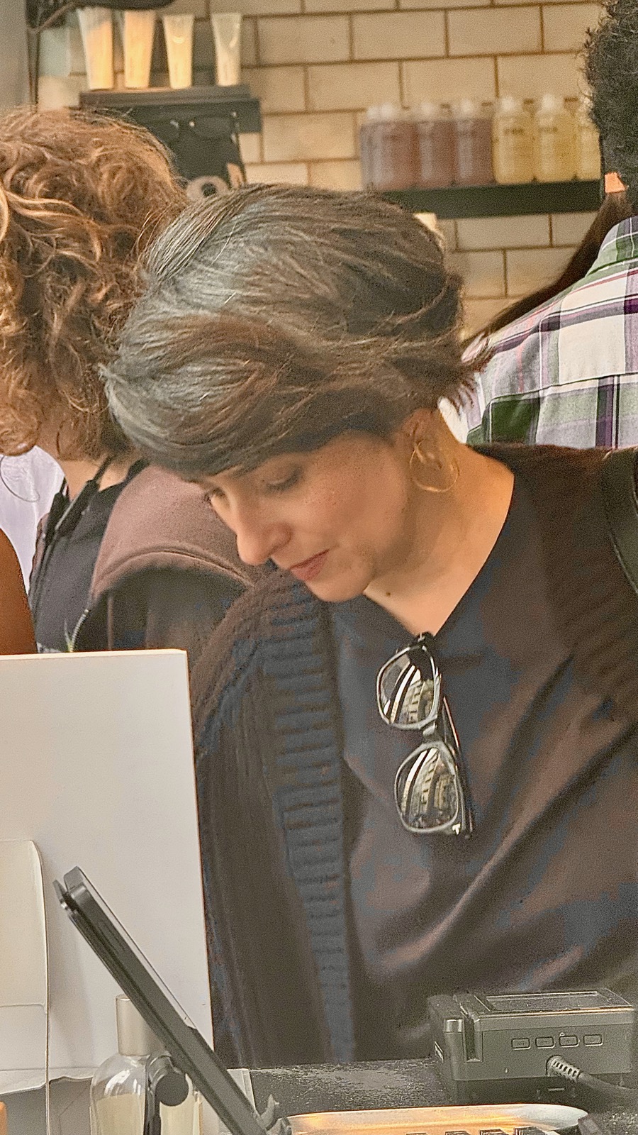 Natalia at the Byredo counter choosing her Tokyo-exclusive perfume